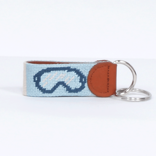 Goggles Needlepoint Keychain