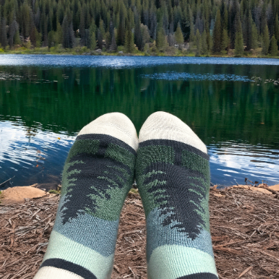 Evergreen Merino Ankle Sock