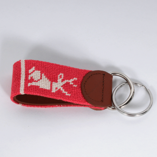 Jack Needlepoint Keychain