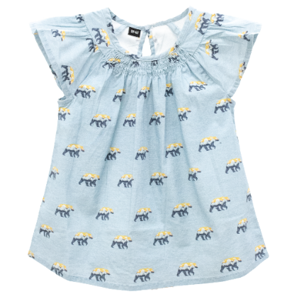 Golden Grizzly Girls Tunic Shirt