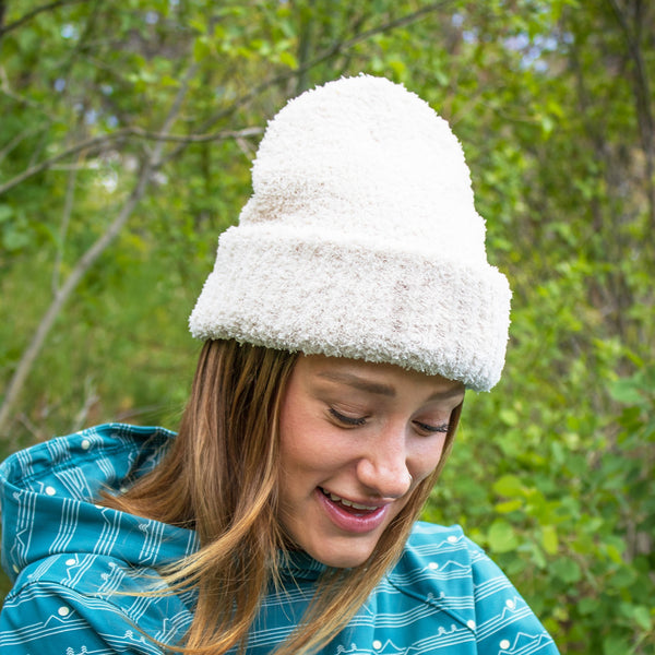 Fluffle Ivory Beanie