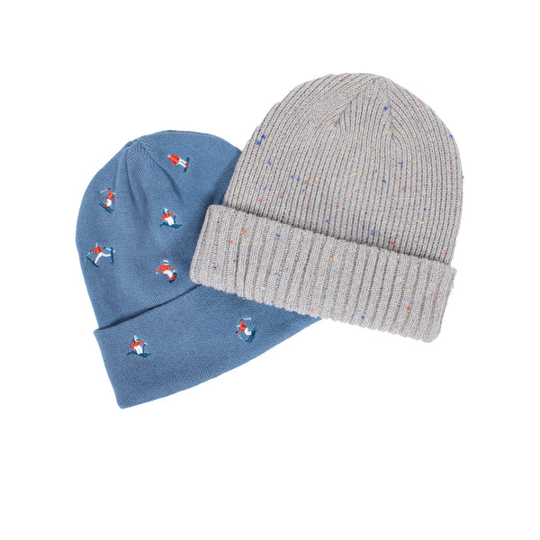 Snow Gradient Grey Beanie