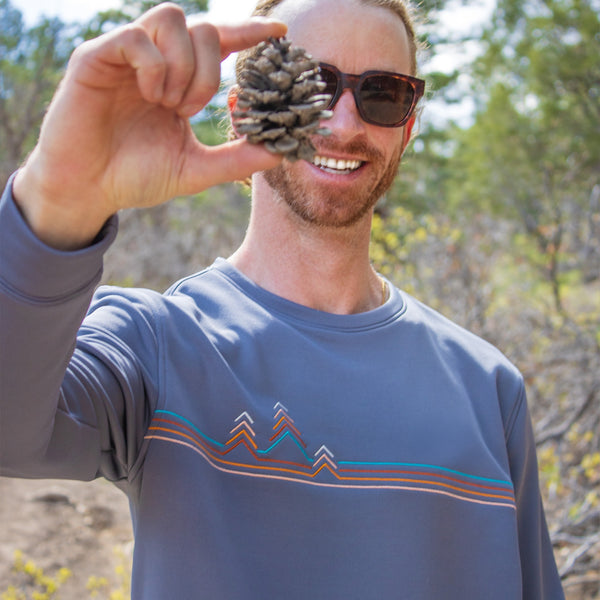 Pine Lines Terry Crew Neck