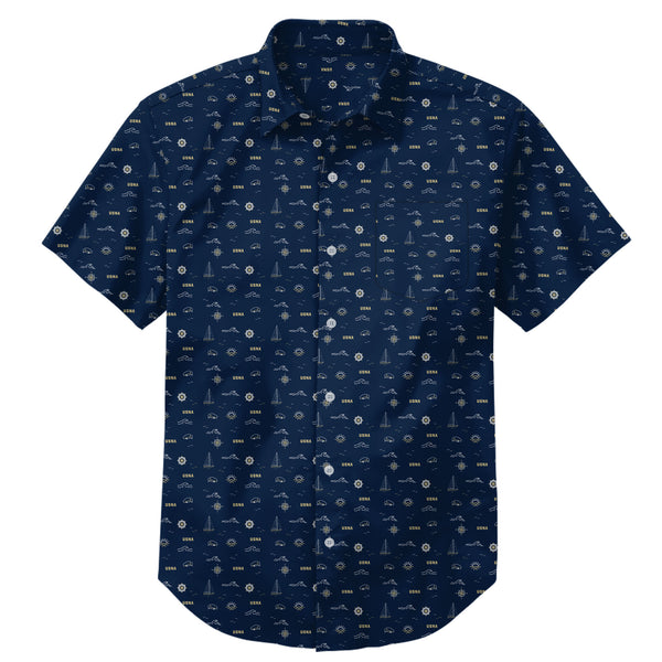 Navy Ocean Icons - Fandom - Camp Shirt