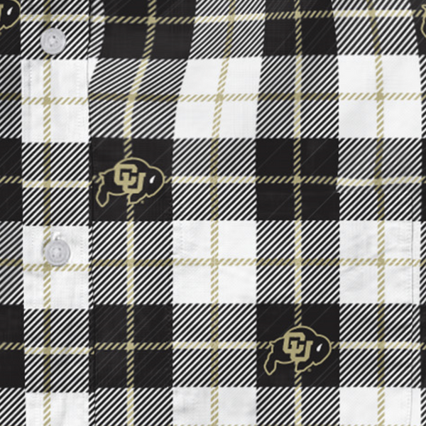 CU Boulder Flannel - Black and White