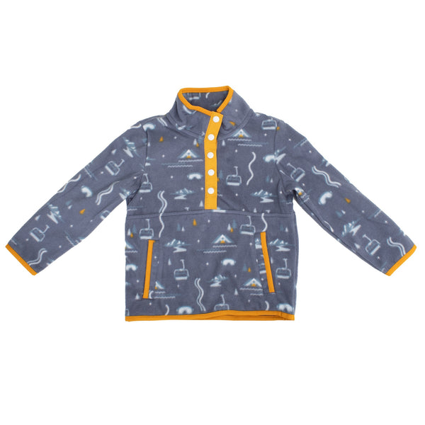 Kids Lifty Fleece Half Button