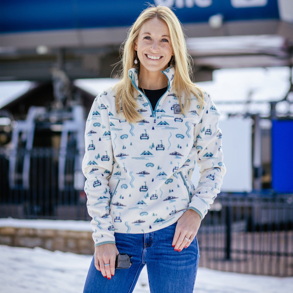 Lifty Ivory Fleece Quarter Zip