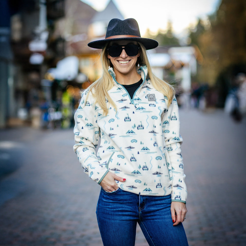 Lifty Ivory Fleece Quarter Zip
