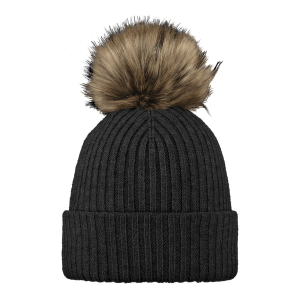 Lilly Wool Beanie Coal