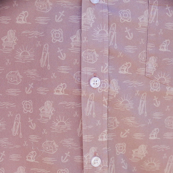 Lake Sunset Camp Shirt