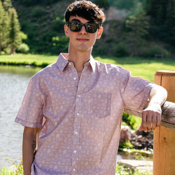 Lake Sunset Camp Shirt