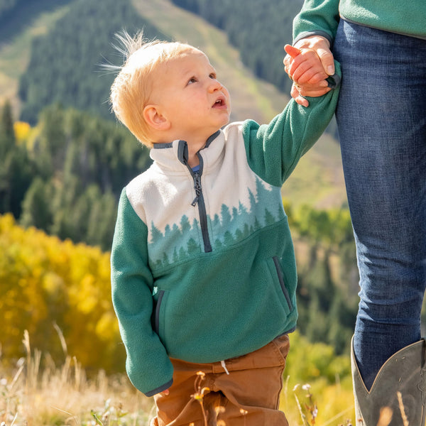 Youth Pine Cascade Half Zip