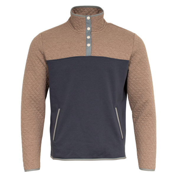 Blue and Tan Quilted QB