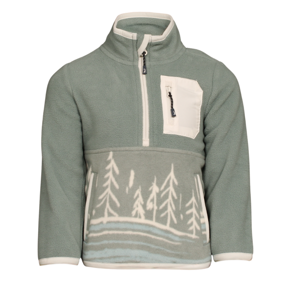 Youth Sage and Spruce Fleece