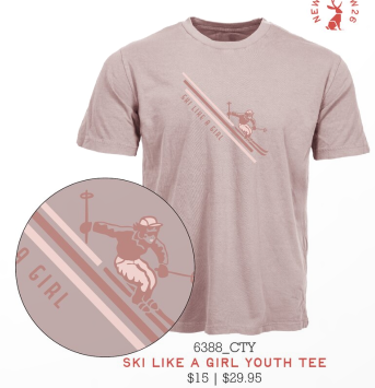 Ski Like A Girl Youth Tee