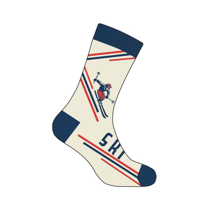 Retro Ripper Merino Sock