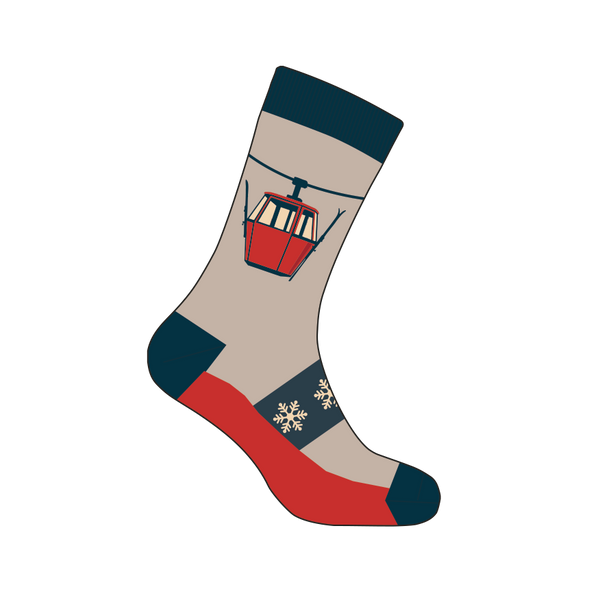 Cable Car Merino Sock
