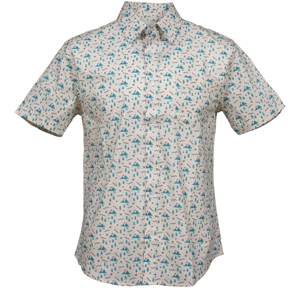 Retro Mountain Vibes Camp Shirt