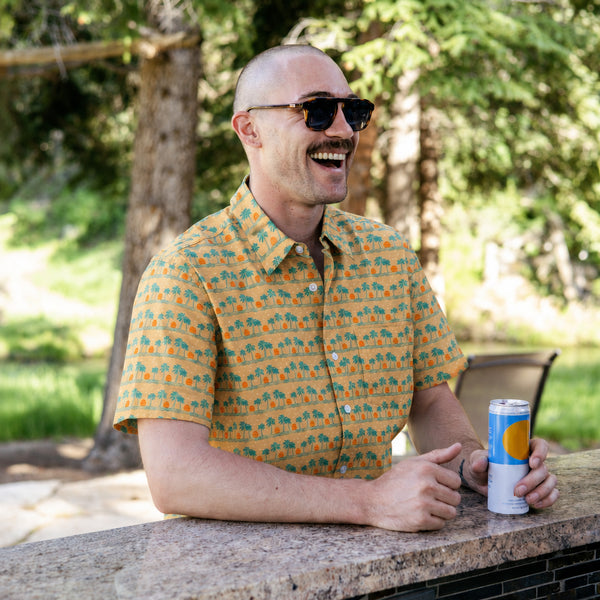 Sunset Palms Camp Shirts