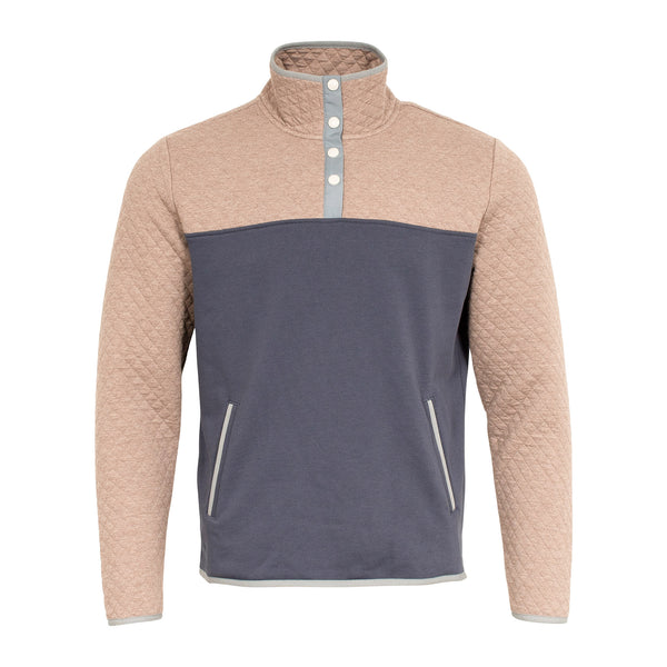 Blue and Tan Quilted QB