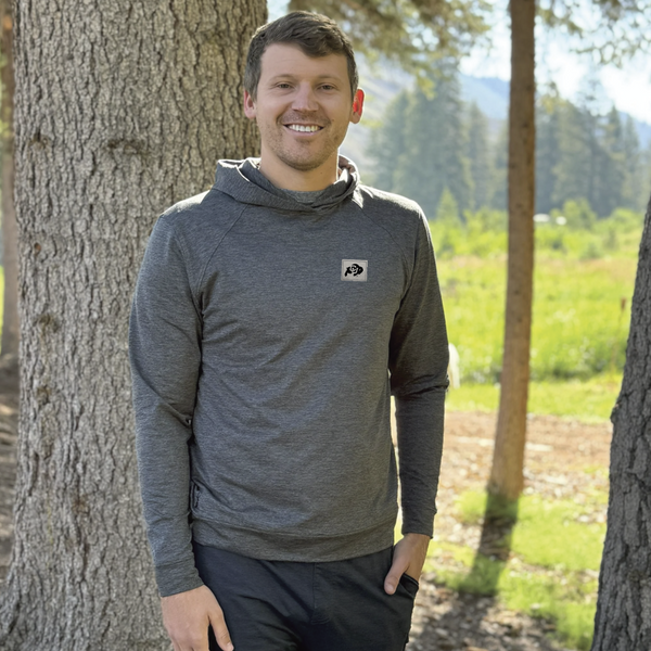 CU Boulder  Fandom- Stormcloud Performance Tek Hoodie